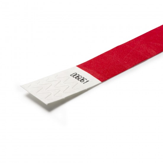 Synthetic Fibre Wristband, 1.9 cm, Red