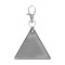 Reflective Keyring, Triangle, Silver