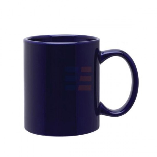 11oz Dark Blue Ceramic Coffee Mug "Dublin" (320 ml)
