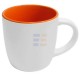 11oz Белая-Оранжевая Керамическая Кружка "Madrid" (320 мл)