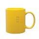 11oz Yellow Ceramic Coffee Mug "Dublin" (320 ml)