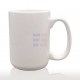 15oz White Ceramic Coffee Mug (440 ml)
