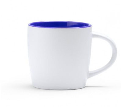 12oz Белая-Синяя Керамическая Кружка "Radek" (370 ml)