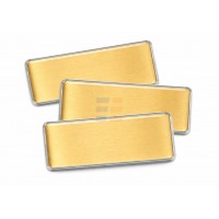Sublimation Lens Cover Name Badge, Gold