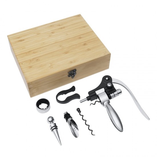 Set de vin Noble Wine, 7 accesorii Set de vin Noble Wine, 7 accesorii