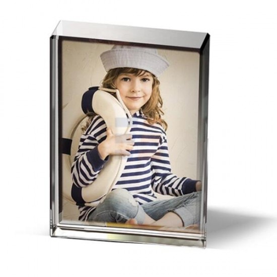 Cristal Foto de Sublimare Dreptunghiular Mic, 8x6 cm