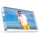 Sublimation Glass Crystal Photo Frame Round Edge, 20x18 cm