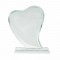 Sublimation Heart L Screen Glass Crystal, 20.5x16x4 cm