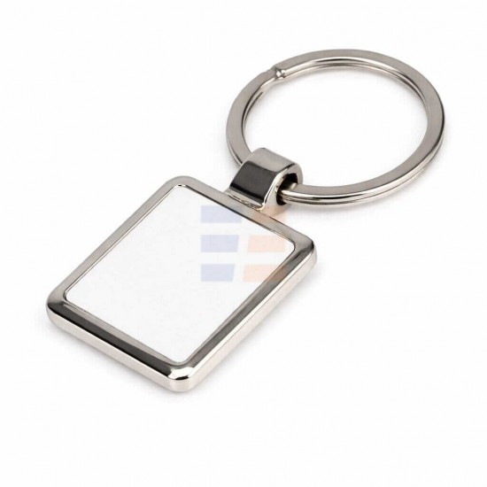 Sublimation Silver Metal Keychain, Square Sublimation Silver Metal Keychain, Square