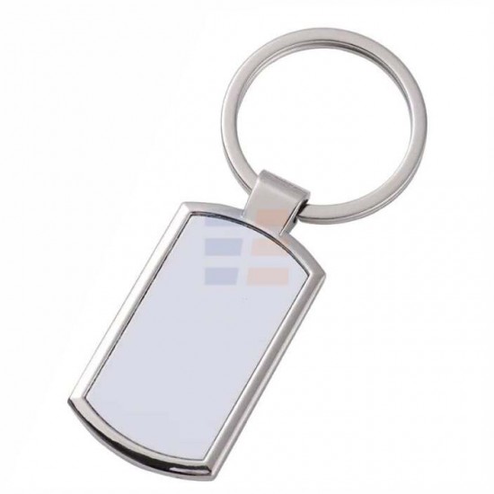 Sublimation Silver Metal Keychain RE
