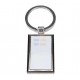 Sublimation Silver Metal Keychain, Rectangular