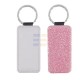 Sublimation Leather Pearl Keychain, Pink