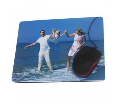 Mouse Pad Rectangular, 22x18x0.2 cm, Black