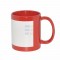 11oz Sublimation Red Ceramic Coffee Mug with Printable White Area (320 ml)
