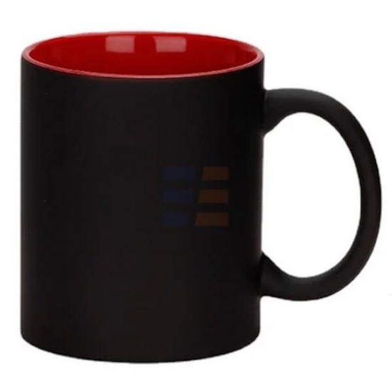 11oz Sublimation Matte Black-Red Magic Color Changing Coffee Mug (320 ml)