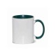 11oz Sublimation Green Inner And Handle Ceramic Coffee Mug (320 ml)