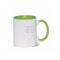 11oz Sublimation Light Green Inner And Handle Ceramic Coffee Mug (320 ml)