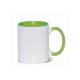 11oz Sublimation Light Green Inner And Handle Ceramic Coffee Mug (320 ml)