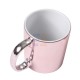 11oz Sublimation Pink Mirror Plated Ceramic Coffee Mug (320 ml)