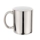 11oz Sublimation Silver Mirror Plated Ceramic Coffee Mug (320 ml)