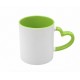 11oz Cana de Sublimare in ambalaj ind., Miner Inima, Verde Deschis (320 ml)