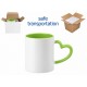 11oz Cana de Sublimare in ambalaj ind., Miner Inima, Verde Deschis (320 ml)