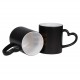 11oz Sublimation Matte Magic Color Changing Heart Shaped Handle Black Ceramic Coffee Mug With Individual Gift Box (320 ml)