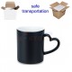 11oz Sublimation Matte Magic Color Changing Heart Shaped Handle Black Ceramic Coffee Mug With Individual Gift Box (320 ml)