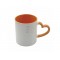 11oz Sublimation Heart Shaped Handle Orange Ceramic Coffee Mug With Individual Gift Box (320 ml)