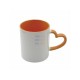 11oz Sublimation Heart Shaped Handle Orange Ceramic Coffee Mug With Individual Gift Box (320 ml)