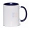 15oz Sublimation Inner and Handle Dark Blue Ceramic Coffee Mug (440 ml)