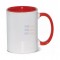 15oz Sublimation Inner and Handle Red Ceramic Coffee Mug (440 ml)