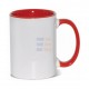 15oz Sublimation Inner and Handle Red Ceramic Coffee Mug (440 ml)