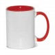 15oz Sublimation Inner and Handle Red Ceramic Coffee Mug (440 ml)