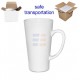 17oz White Sublimation Ceramic Conical Latte Mug With Individual Gift Box (500 ml)