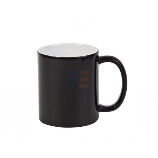 11oz Sublimation Glossy Black Magic Color Changing Ceramic Coffee Mug (320 ml)