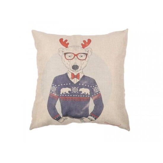 Сублимационная Наволочка, Льняная, 40x40 см