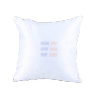 Fata de Perna de Sublimare, Alba, cu Margina Argintie, 40x40 cm