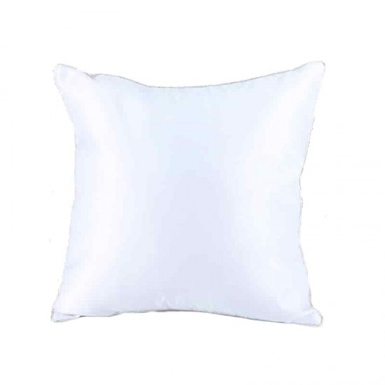 Сублимационная Наволочка, Белая, с Серебристой Каемкой, 40x40 см