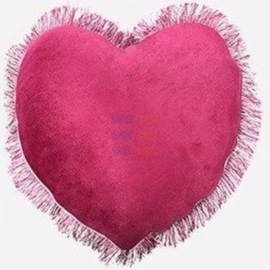 Сублимационная Наволочка, Бордовая, Сердце, 44x30 см