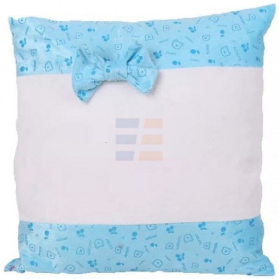 Сублимационная Наволочка, Голубая, Плюшевая, 40x40 см