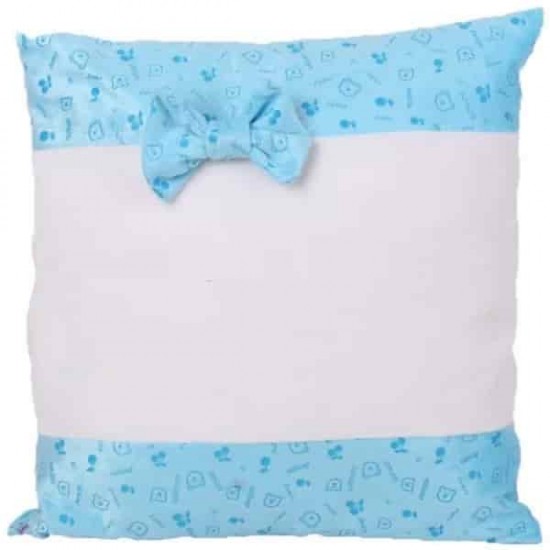 Сублимационная Наволочка, Голубая, Плюшевая, 40x40 см