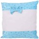 Сублимационная Наволочка, Голубая, Плюшевая, 40x40 см