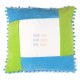 Sublimation Square Green / Light Blue Pillowcase, 40x40 cm