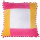 Сублимационная Наволочка, Розовая / Желтая, 40x40 см