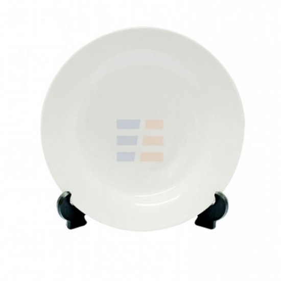 8" Farfurie Alba de Sublimare (20.3 cm)