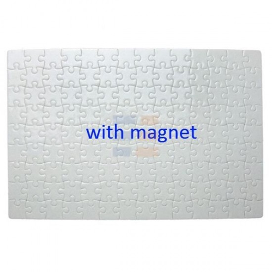 Сублимационный Картонный Магнитный Пазл, 27x18см, 126 эл