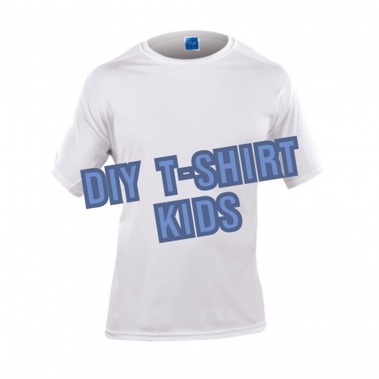 Tricou de Sublimare DIY T-Shirt, Alb, p-u Copii, S