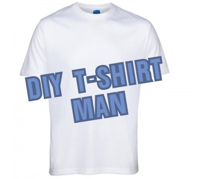 Tricou de Sublimare DIY T-Shirt, Alb, p-u Barbati (S-WH)