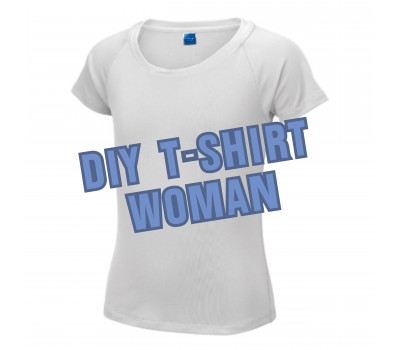 Tricou de Sublimare DIY T-Shirt age, Alb, p-u Femei (S-WH)